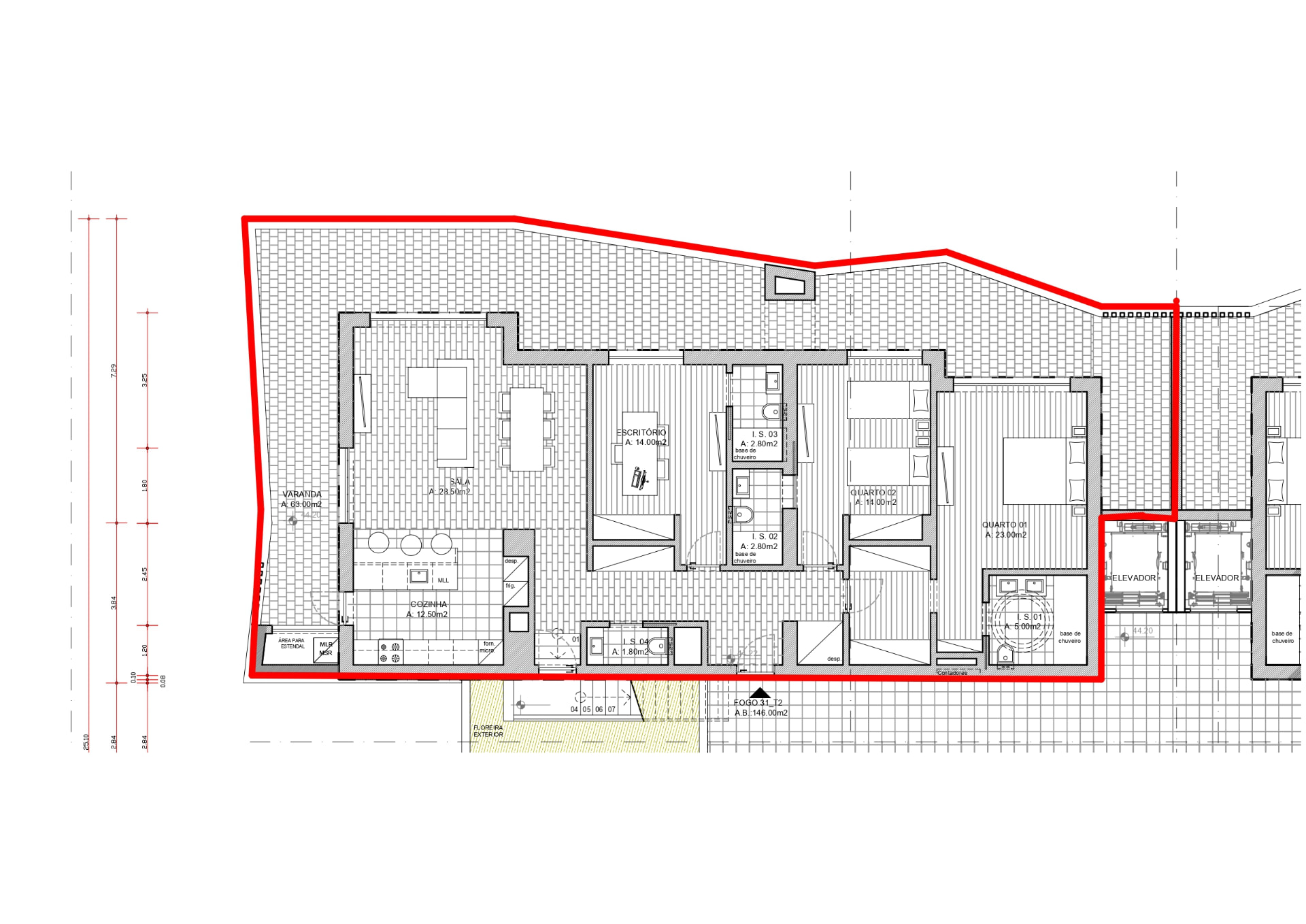 Planta do apartamento